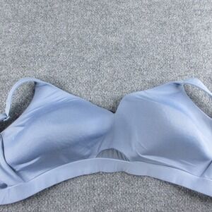 Cacique Lightly Lined No Wire Bra Womens 42DDD Blue Wireless Comfort